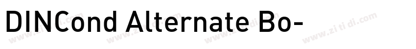 DINCond Alternate Bo字体转换